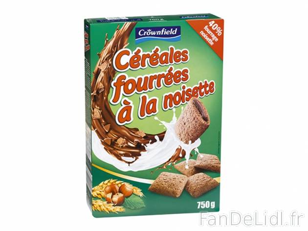 Céréales fourées à la noisette , prezzo 2,39 &#8364; per 750 g, 1 kg = 3,19 ...