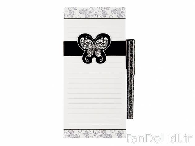 Bloc-notes et stylo , prezzo 1,49 &#8364; per Le set au choix 
-      70 feuilles