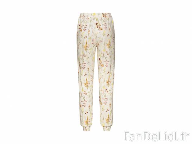 Pantalon d’été femme , le prix 5.99 € 
- Ex. 65 % polyester, 35 % viscose ...