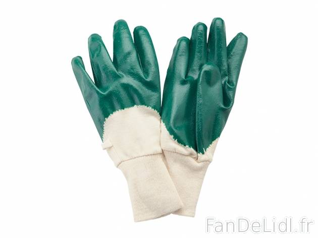 Gants de jardin nitrile , prezzo 1,99 € per La paire 
- Ex. : 100 % coton avec ...