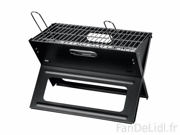 Barbecue pliant , le prix 17.99 € 
- Barbecue à charbon de bois transportable, ...