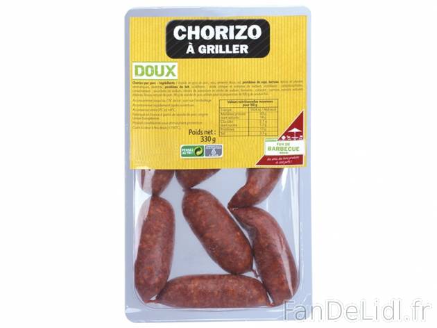 Chorizo à griller , prezzo 2,59 &#8364; per 330 g au choix, 1 kg = 7,85 € ...