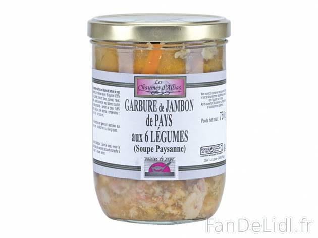 Garbure de jambon de pays aux 6 légumes , prezzo 3,49 &#8364; per 760 g, 1 ...