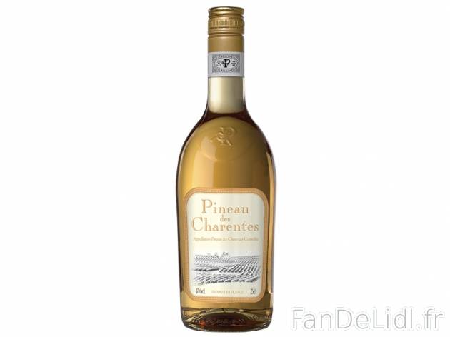 Pineau des Charentes blanc AOC , prezzo 6,49 &#8364; per 75 cl, 1 L = 8,65 € ...