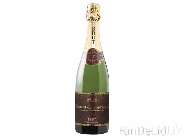Crémant de Bourgogne brut AOP , prezzo 5,49 &#8364; per 75 cl 
- Temp&eacute;rature ...