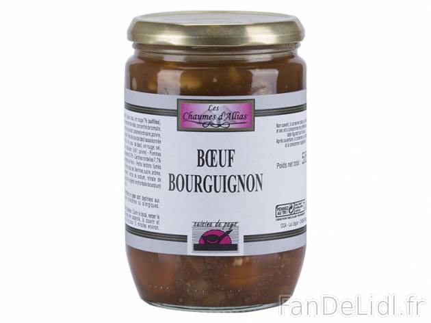 Bœuf bourguignon , prezzo 3,99 &#8364; per 585 g, 1 kg = 6,82 € EUR. 
- In&eacute;dit ...