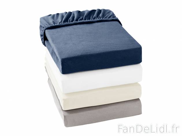Drap-housse en jersey , le prix 5.99 &#8364; 
- Ex. 50 % coton et 50 % polyester
- ...