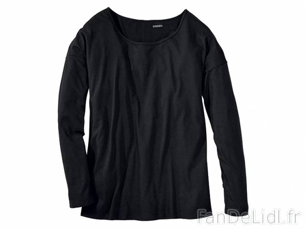 2 T-shirts , prezzo 6,99 € per Le lot au choix 
- Ex. : 50 % coton, 50 % viscose ...