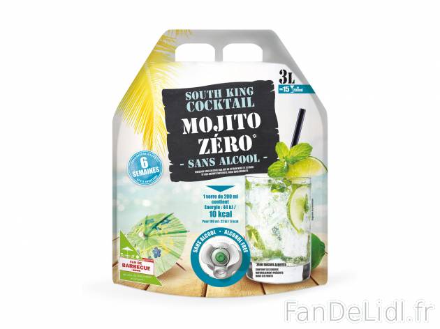 Cocktail mojito sans alcool zéro sucre1 , le prix 4.89 &#8364; 
- In&eacute;dit ...
