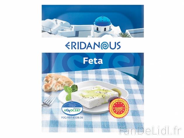 Feta grecque AOC , prezzo 1,79 € per 200 g, 1 kg = 8,95 € EUR.