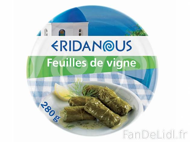 Feuilles de vigne farcies , prezzo 1,79 € per 280 g, 1 kg = 6,39 € EUR.