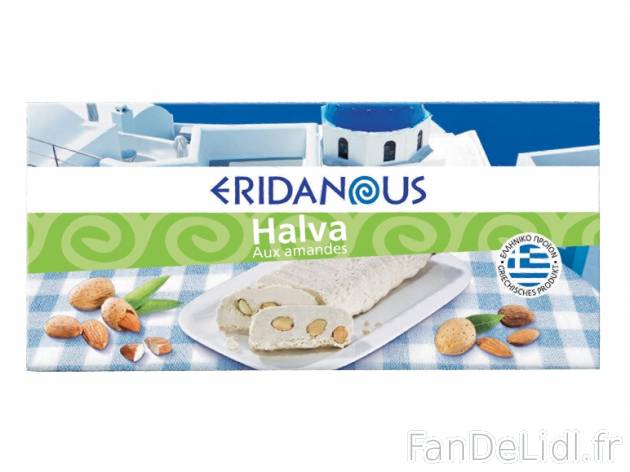 Halva aux amandes , prezzo 1,49 &#8364; per 250 g, 1 kg = 5,96 € EUR.