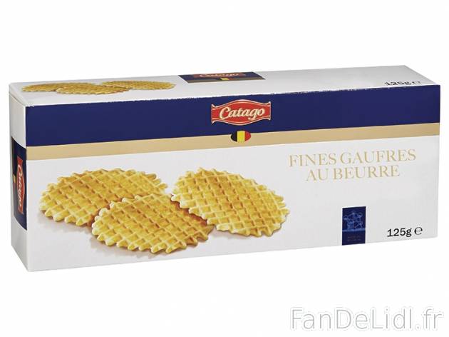 Fines gaufres au beurre , prezzo 1.49 € per 125 g, 1 kg = 11,92 € EUR.