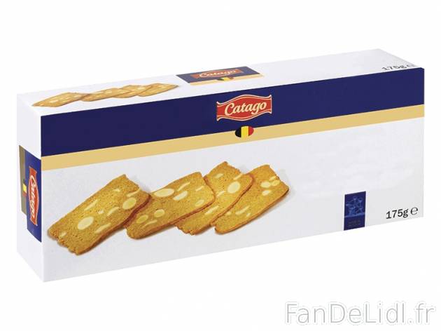 Biscuits aux amandes , prezzo 1.79 € per 175 g, 1 kg = 10,23 € EUR. 
- Extra ...
