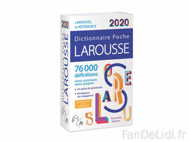 Dictionnaire Larousse 2020 , le prix 7.89 €