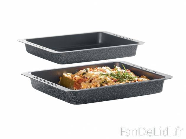 2 plats à four , prezzo 3.99 € per Le lot 
- Env. 28,5 x 3,7 x 23 cm 
- Résiste ...