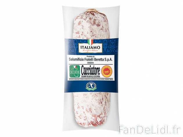 Salami Cacciatore DOP , prezzo 2.49 € per 180 g, 1 kg = 13,83 € EUR.