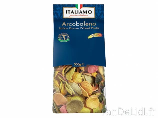 Pâtes arcobaleno , prezzo 1.59 € per 500 g, 1 kg = 3,18 € EUR. 
- Assortiment ...