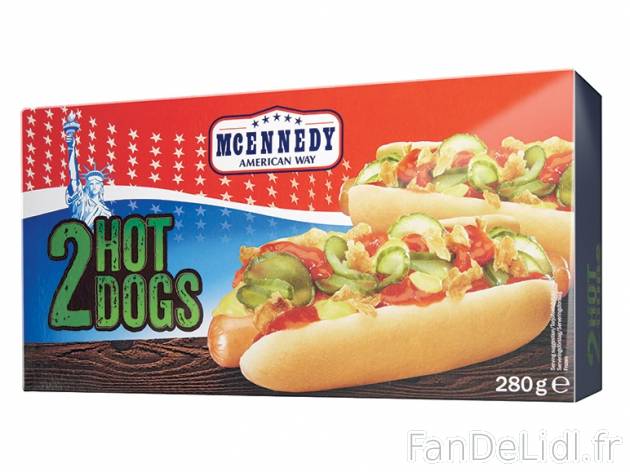 2 hot-dogs ou 2 burgers , prezzo 1.99 € per 280 g au choix, 1 kg = 7,11 € EUR. ...