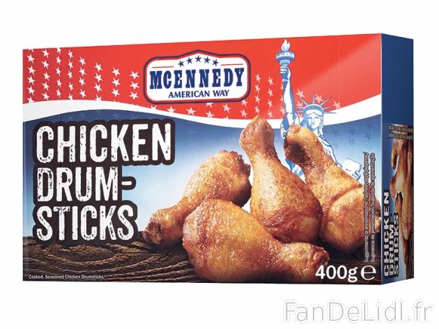 Pilons ou ailes de poulet , prezzo 2.19 € per 300/400 g au choix, 1 kg = 7,30 ...