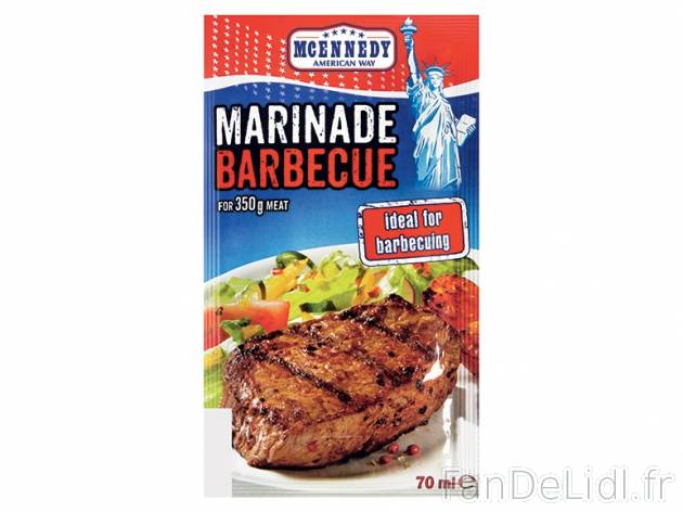 Marinade , prezzo 0.59 € per 70 ml au choix, 1 L = 8,43 € EUR. 
- Pour 350 ...