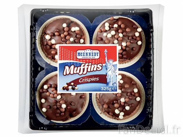 4 muffins aux pépites de chocolat , prezzo 2.29 € per 325 g au choix, 1 kg = ...