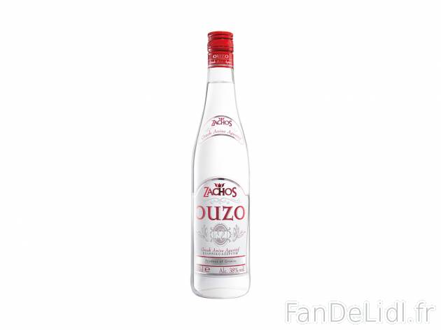 Ouzo1 , le prix 9.99 € 
- 38 % Vol.
- L&apos;Ouzo est une boisson alcoolisée ...