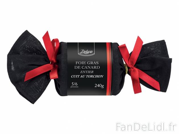 Foie gras de canard entier cuit au torchon , prezzo 11.99 € per 240 g, 1 kg = ...