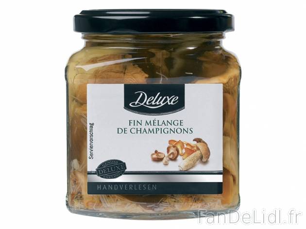 Champignons , prezzo 2.39 € per 155 g (PNE) au choix, 1 kg = 15,42 € EUR. 
- ...