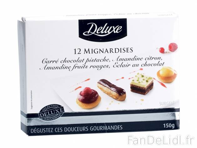 12 mignardises , prezzo 3.79 € per 150 g, 1 kg = 25,27 € EUR. 
- Assortiment ...