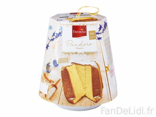 Pandoro , prezzo 4.69 € per La pièce de 1 kg 
- Spécialité italienne au sucre ...