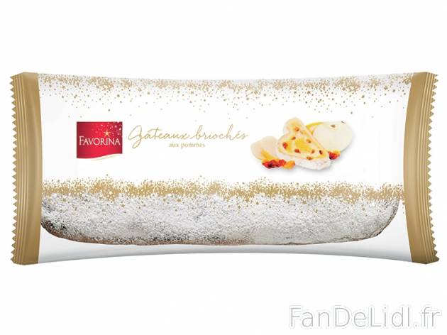 Stollen aux pommes , prezzo 2.29 € per 500 g, 1 kg = 4,58 € EUR. 
- Découvrez ...