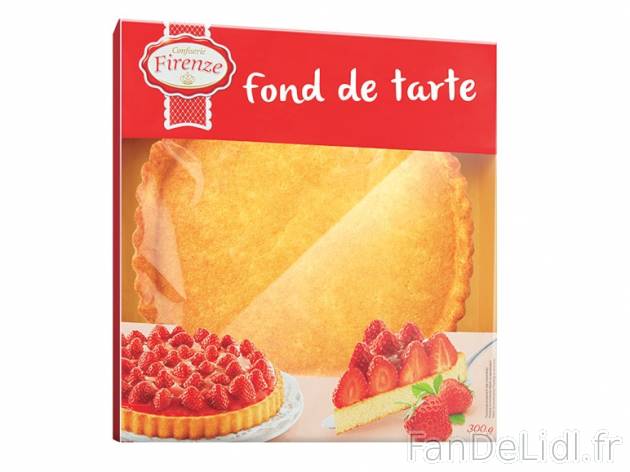 Fond de tarte , prezzo 0.99 € per 300 g, 1 kg = 3,30 € EUR. 
- En vente le ...