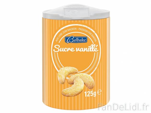 Sucre vanillé , prezzo 0.99 € per 125 g, 1 kg = 7,92 € EUR. 
- En vente le ...