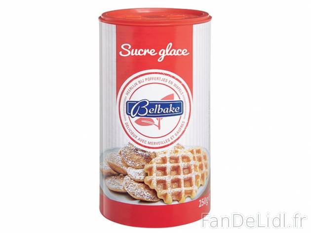 Sucre glace , prezzo 0.99 € per 250 g, 1 kg = 3,96 € EUR. 
- En vente le mercredi ...