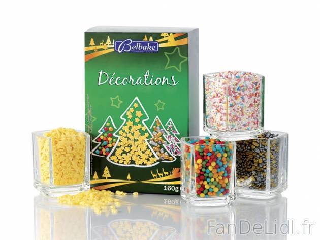 Décorations en sucre , prezzo 2.29 € per 160 g, 1 kg = 14,31 € EUR. 
- En ...