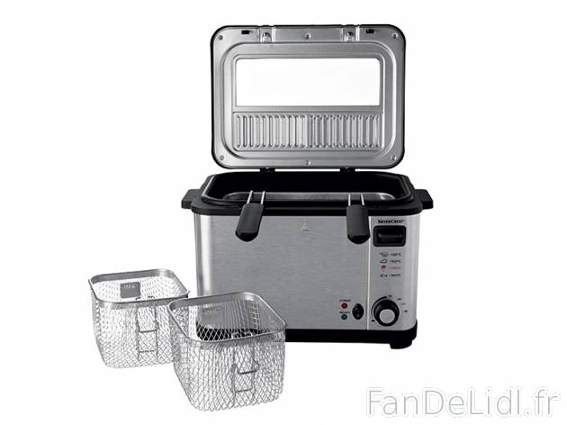 Friteuse en acier inox avec 3 paniers , prezzo 39.99 € per L&apos;unité 
- ...