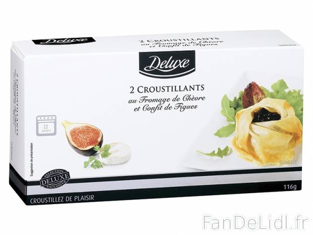 2 croustillants au fromage de chèvre et confit de figues , prezzo 2.59 € per ...