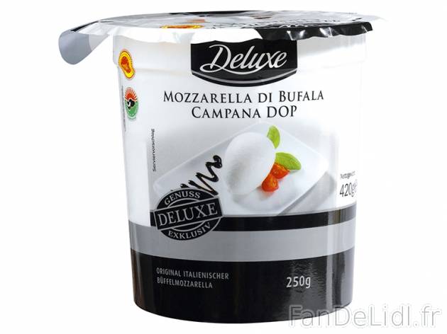 Mozzarella di Bufala DOP , prezzo 2.99 € per 250 g, 1 kg = 11,96 € EUR. 
- ...