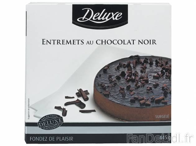 Entremets au chocolat noir , prezzo 3.99 € per 445 g, 1 kg = 8,97 € EUR.