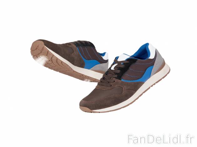 Sneakers en cuir air&fresh , le prix 17.99 € 
- Ex. Dessus cuir et polyuréthane, ...
