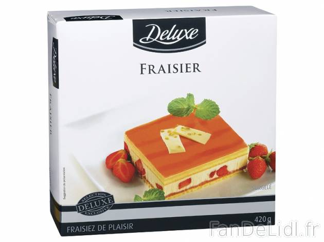 Fraisier , prezzo 4.99 € per 420 g, 1 kg = 11,88 € EUR.  
-      Nouvelle recette !