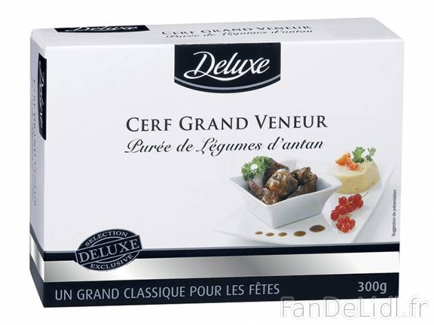 Cerf grand veneur et purée de légumes d&apos;antan , prezzo 3.19 € per 300 ...