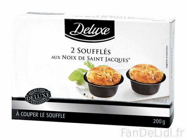 2 soufflés , prezzo 2.99 € per 200 g au choix, 1 kg = 14,95 € EUR. 
- Au choix ...