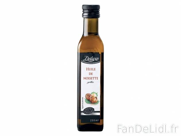 Huile de noisette , prezzo 2.99 € per 250 ml, 1 L = 11,96 € EUR.