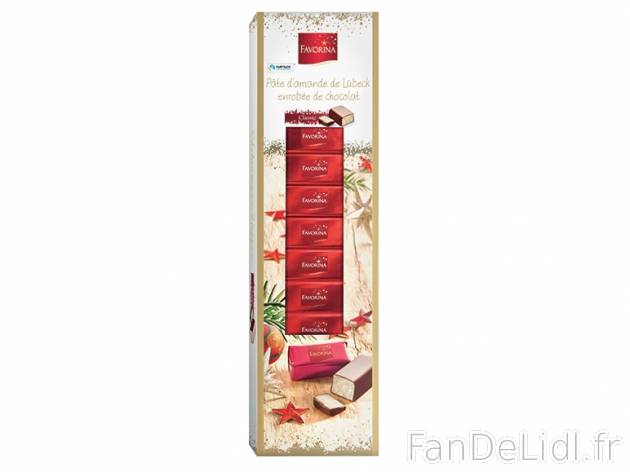 Pâte d&apos;amande de Lübeck enrobée de chocolat , prezzo 1.29 € per 125 ...