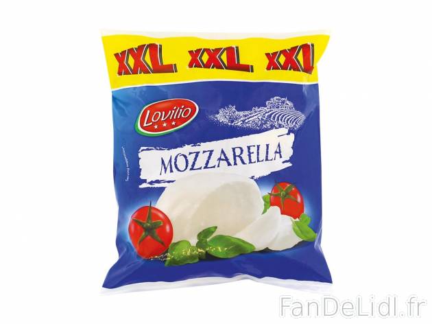 Mozzarella1 , prezzo 0.89 € per 250 g 
- Prix normal pour 125 g : 0.55 € (1 ...