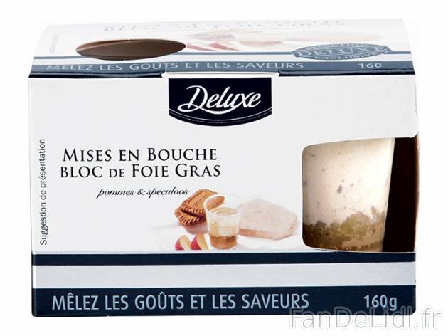 4 mises en bouche de foie gras, pommes &amp; spéculoos , prezzo 3.99 &#8364; ...