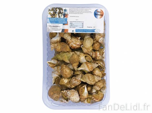 Barquette de bulots , prezzo 2.99 &#8364; per 500 g, 1 kg = 5,98 € EUR. 
- ...