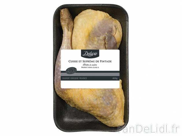 Cuisse et suprême de pintade , prezzo 3.99 &#8364; per 400 g, 1 kg = 9,98 € EUR.